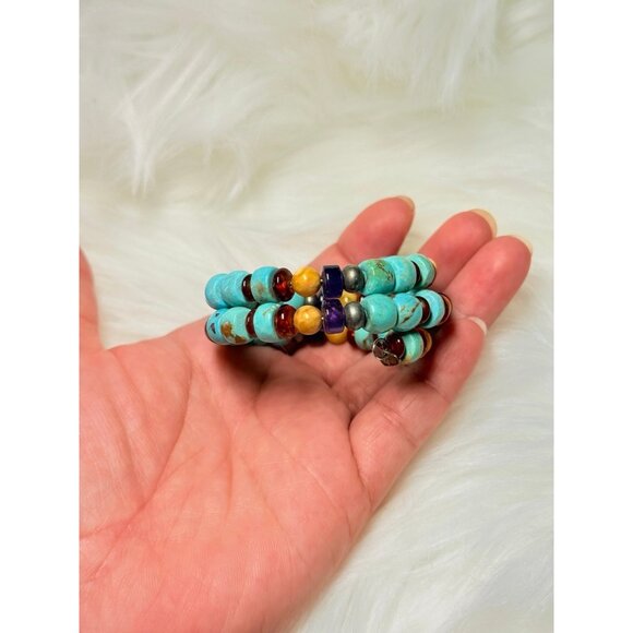 925 Wrap Multi-Stones Bracelet - Picture 2 of 6